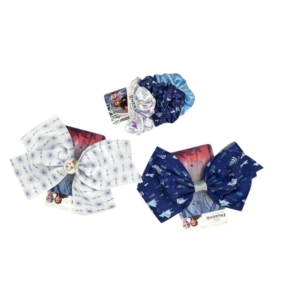 Disney Frozen Bows and Scrunchies NWT